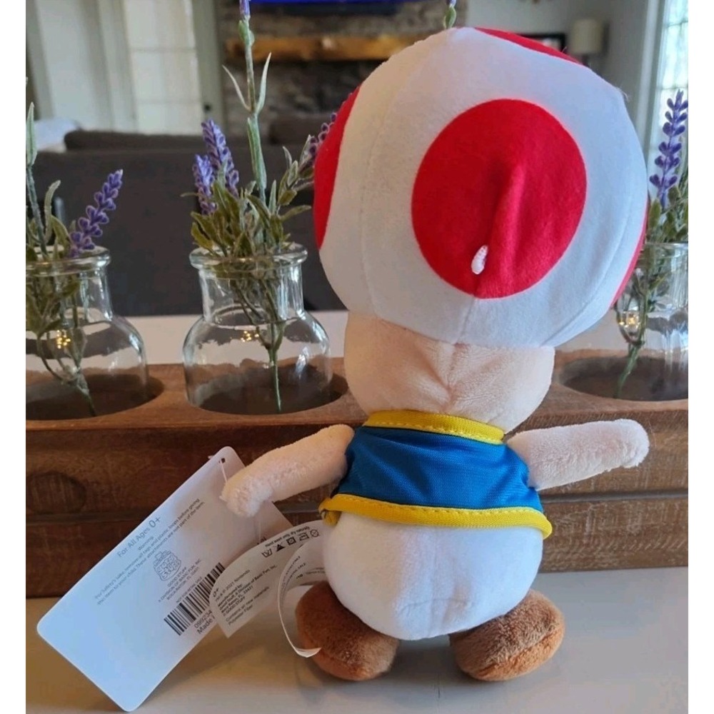 Good Stuff 2021 Nintendo 16" Jumbo Super Mario Toad Plush Toy - Picture 8 of 15